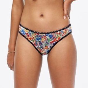 J. Crew Bikini Bottoms in Liberty Floral Rickrack